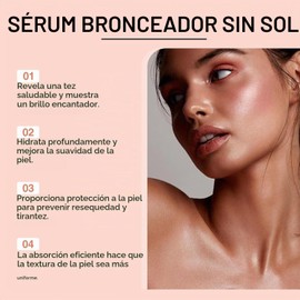 Gotas Bronceadoras Bebibles,Gotas Autobronceadoras para Rostro y Cuerpo, Loción Bronceadora Sin Sol, Hidratación Duradera para Rostro y Cuerp,para Todos Los Tipos de Piel (1PCS)