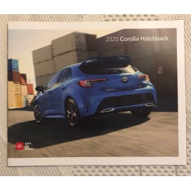 2020 TOYOTA COROLLA HATCHBACK 24-page Original Sales Brochure