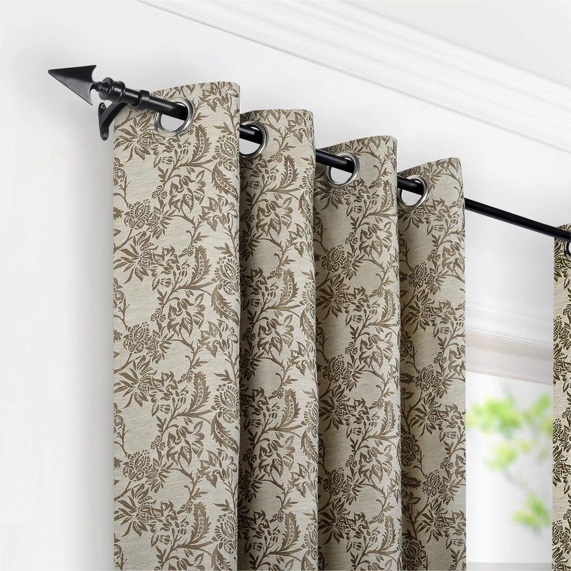 Deco Essential Black Arrow Curtain Rods for Windows & Doors