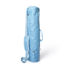 Large yoga mat bag - waterproof and durable yoga mat carrier - yoga mat storage with ample space - stylish and sky blue yoga mat carrying bag - yoga bag for women - padded strap yoga mat carrier bag