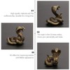 Toddmomy Brass Cobra Snake Statue Cobra Snake Sculpture Cobra Figurine