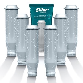 Sillar 6 Pack Water Filter, Water Filter Replacement for Krups Coffee Machines F088, AEL01, TCZ6003 | Increases Device Life
