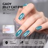 GAOY Glitter Galaxy Cat Eye Gel Nail Polish Set with