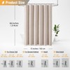 BTTN Extra Long Shower Curtain - 72x84 Long Boho Chic