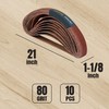 POWERTEC 1-1/8 x 21 Inch Sanding Belts for Makita 9031