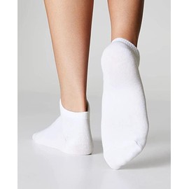 Swadeshi Threads White Trainer Socks Womens 4-7 multipack of 6 pairs of white ankle socks women for everyday use walking running gym officewear gym wear socks for women