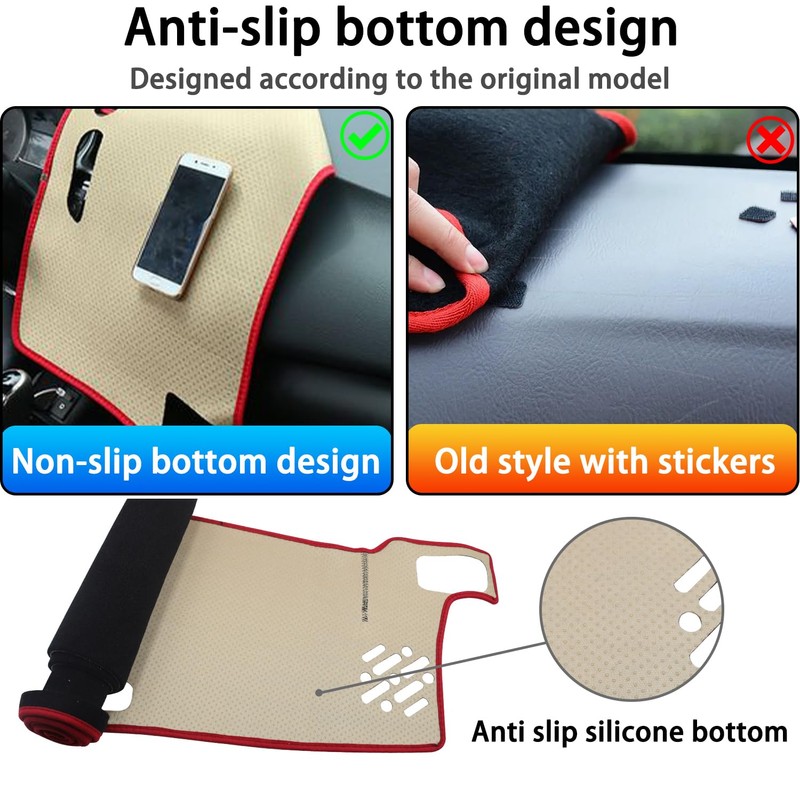 LOCOY Dash Cover Mat for Toyota Tacoma Accessories 2024 2025