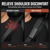2 Pack Car Seat Belt Cover Pads - Comfortable Faux