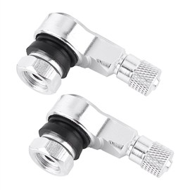 Extensiones de Válvulas para Inflado Neumático Motos, 90 Grados, Adaptador, Válvulas Acodadas para Coche, Camión, Motos y Scooter
