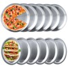 GBACHOOSE 12 Pack Pizza Pan 8 inch Stainless Steel Serving