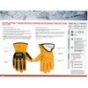 Kinco 81CRA BUFFALO LEATHER GLOVE with TPR TPR Armor IMPACT