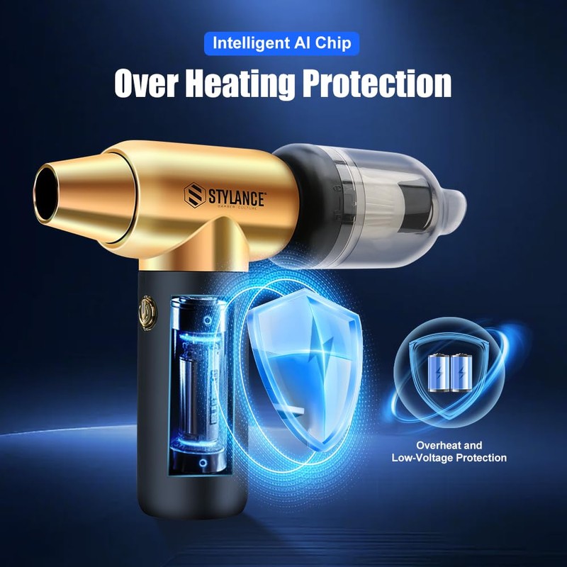 STYLANCE Compressed Air Duster,110000RPM Electric Air Duster, Mini Blower Jet