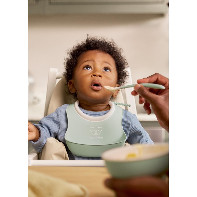 BabyBjörn 3 Piece Childrens Tableware Pale Green