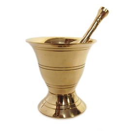 How To Grind & Brew Saffron: Affordable Handmade Mini Brass Mortar and Pestle Set for Saffron and Spices (Mini Brass)