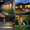 APONUO Metal Solar Spot Lights Outdoor with 9.8ft Cable Solar