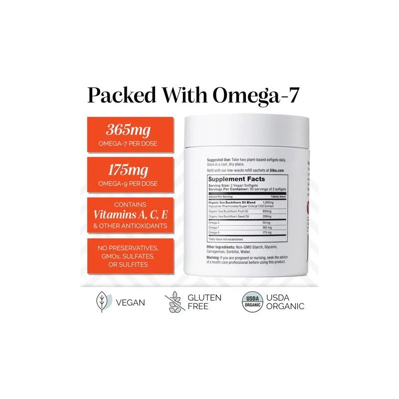 Sibu Beauty Sea Buckthorn Cellular Support With Omega - 60