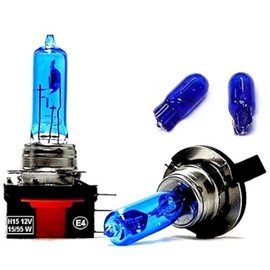 2 x H15 Xenon Spectrum Blue 7500KELVIN 15/55 Watt 12 Volt PGJ23T 1 Socket
