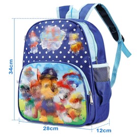 AIOSUY Children's Backpack Boys Nursery 3-10 Years Blue, Backpack Nursery Boy, School Backpack Blue Lots of Storage Space, School Bag for Boys Party Birthday Gift 5.1 L 34 cm x 12.5 cm x 12 cm, blue