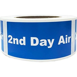 Second Day Air 2 x 4 Inch Labels 500 Total Stickers on a Roll