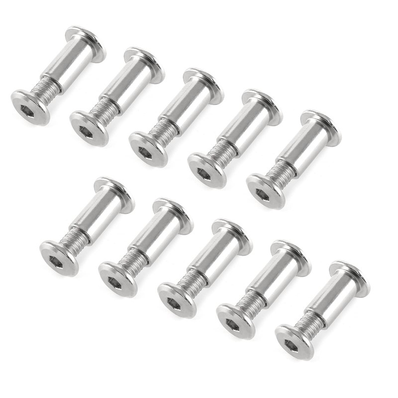 Jersvimc 10 Pair(20 Piece) M6x16mm Hex Drive Socket Cap Bolt
