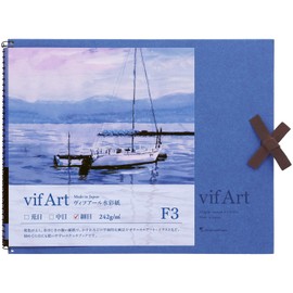 Maruman S33VA vifArt Watercolor Paper Sketchpad, F3, Fine Grain