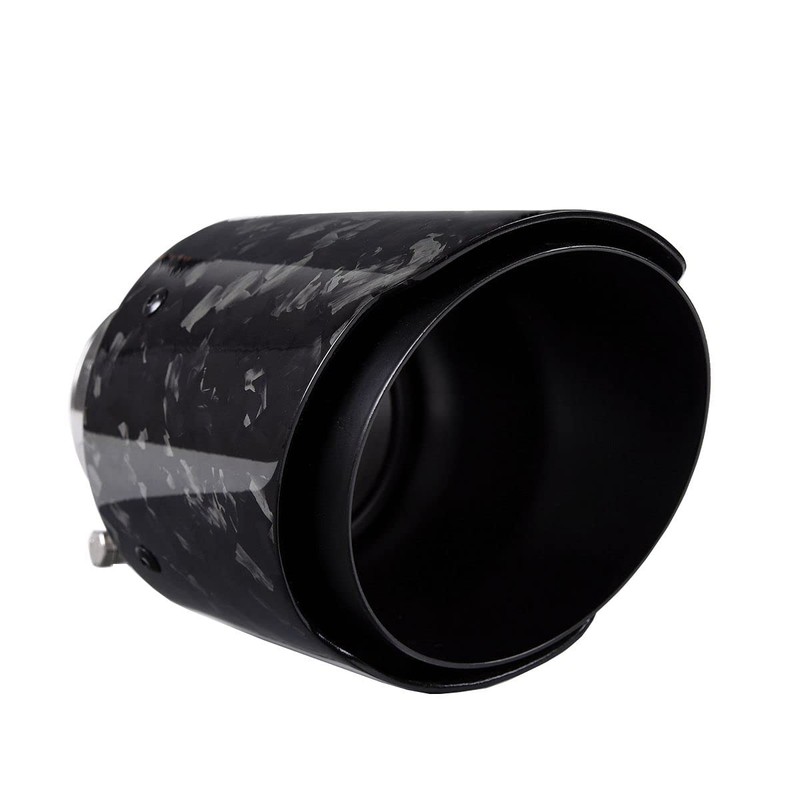 Car Forged Carbon Fiber Exhaust Pipe Muffler Tips with Black