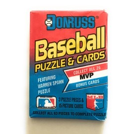 1989 donruss baseball Pack Includes 15 Cards and Puzzle car