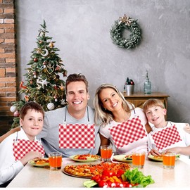 Napkin Chain, 6pcs Adjustable Napkin Clips for Men Women Boys Girls Clothes Protecting Napkin Necklace for Dining Restaurant Hotel, Size 65cm/25in