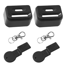 2 Pack Seat Buckle Guard Belt Cover Locks, Child Seat Belt Lock Seatbelt Buckle Cover Seat Belt Lock Cover Black Seat Belt Lock, Buckle Guard for Kids/Special Needs