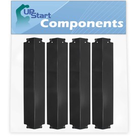 4-Pack BBQ Grill Heat Shield Plate Tent Replacement Parts for Coleman 85-3026-0 - Compatible Barbeque Porcelain Steel Flame Tamer, Guard, Deflector, Flavorizer Bar, Vaporizer Bar, Burner Cover 16"