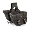 Milwaukee Leather SH57901ZB Black Medium Zip-Off PVC Slanted Throw Over