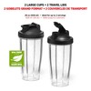 Starfrit Personal Blender 7PC Set - Two 828ml Cups -