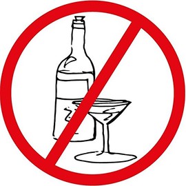 Ban Stop Attention Sign No Alcohol Sticker Decal Design