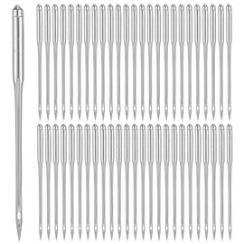50 Pcs 100/16 Heavy Duty Sewing Machine Needles Universal Alloy Sewing Machine Needles Heavy Duty for Leather, Jeans, Canvas and Embroidery Compatible with Home Sewing Machines