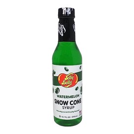 Jelly Belly Snow Cone Syrup - Shaved Ice Syrup, Slushie, and Ice Pop Flavoring for Party (Watermelon)