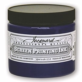 Jacquard Professional Screen Print Ink, Water-Soluable, 16oz Jar, Blue (111)