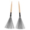 2PCS Drum Brush Double Headed Dual Purpose Maple Drumstick Rubber