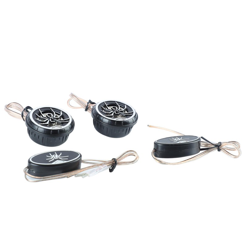 Car Loudspeakers Stereo Round Tweeter with Chrome Plated Spider Pattern