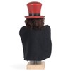 Mysterious Red Magician Nutcracker 11 x 4 Wood Decorative Tabletop