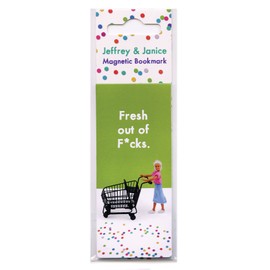 Bold & Bright - Hilariously Funny - 'Fresh Out of F*CKS' - Magnetic Bookmark - Page Marker - Cheeky Birthday Gift Present - Perfect Christmas Xmas Stocking Filler - Sold by Brainbox Candy