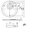 SANEI PH63-8 Sink Parts, Drain Plate, Hole Sealing for Sinks