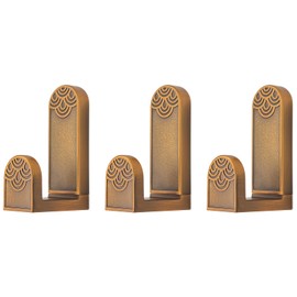 RIXIGOOD Wall Hooks, Stylish Wall Hooks, Screw Hidden Design, For Keys, Hats, Coats, Towels, Bags, Wall Hooks, For Hanging Coats, Clothes, Doors, Entryways, Bathrooms, Living Rooms, Organization, Interior, Antique Copper, Set of 3