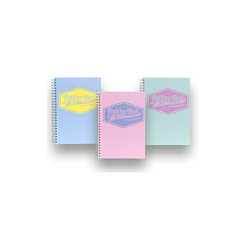 Pukka Blue A5 Jotta Notebook Wirebound Pastel Colour