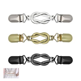 Pack of 3 RCA Clips, Cardigan Clips, Shirt Clip, Women, Adjustable Vintage Pullover Collar, Vintage Jumper Clips, Jacket Closure, for Women Clothing, Jumpers, Dresses, Waist Cardigan, Clothes Clip