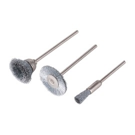 wolfcraft Stainless Steel Wire Mini Brush Set 3 Pcs. I 2747000