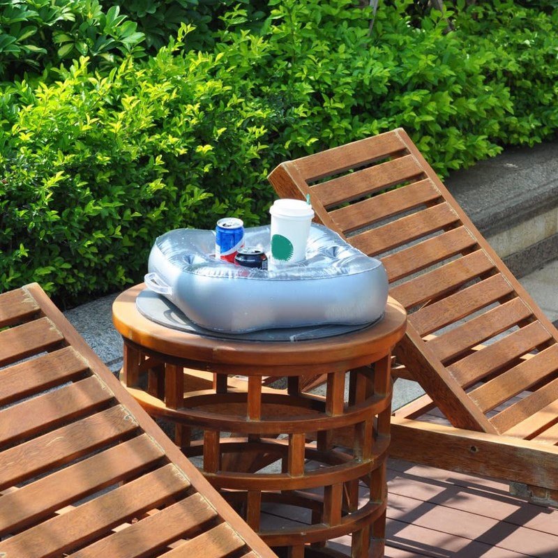 YODOOLTLY Inflatable Floating Drink Holder with 6 Holes Large Capacity
