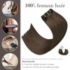 Honsoo- Material y estilo: 100% cabello humano real. Las extensiones