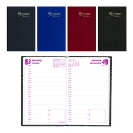 Brownline 2023 Traditional Daily Pocket Planner, Appointment Book, 12 Months, January to December, Perfect Binding, 4.75" x 3", Assorted Colors (CB301.ASX-23)