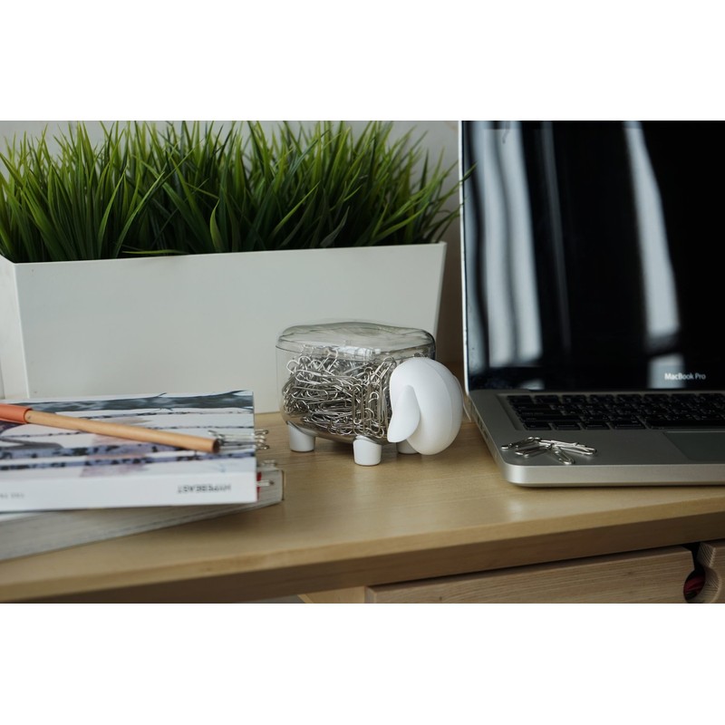 Query 5217098CW Small Storage Box Case with Lid Desktop Scandinavian