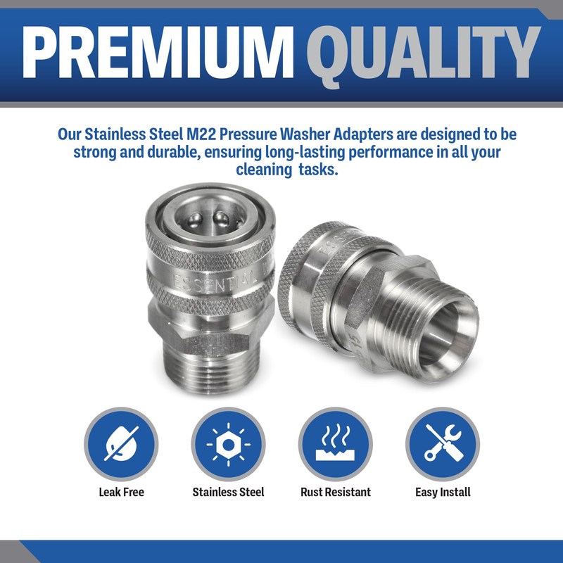 ESSENTIAL WASHER M22 To 3/8 Quick Connect | 5000 PSI